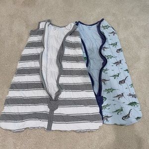 2 Burts Bees Baby, Size L, TOG 1.5 sleep sacks/wearable blanket